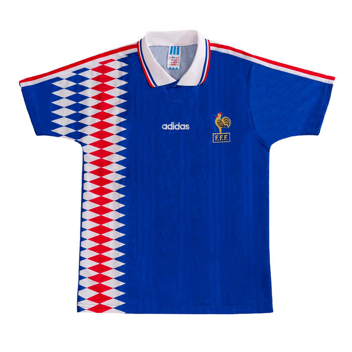 Retro 1994 France Home Soccer Jersey