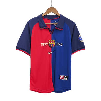 Retro Jersey GUARDIOLA #4 Barcelona Retro Jersey Home Soccer Shirt 1999/00 100th Anniversary