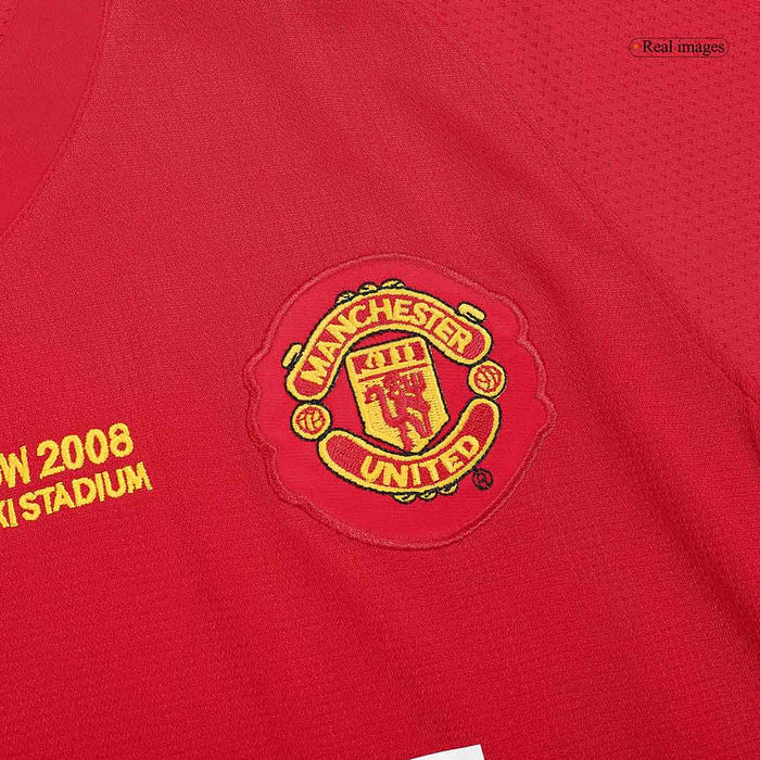 Retro Jersey ROONEY #10 Manchester United Retro Jersey Home Soccer Shirt 2007/08 - UCL Final