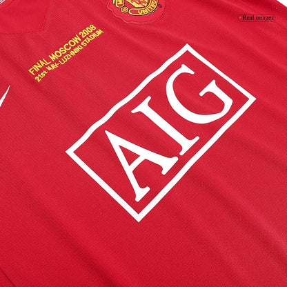 Retro Jersey ROONEY #10 Manchester United Retro Jersey Home Soccer Shirt 2007/08 - UCL Final