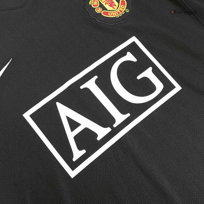 Retro Jersey SCHOLES #18 Manchester United Retro Jersey Away Soccer Shirt 2007/08