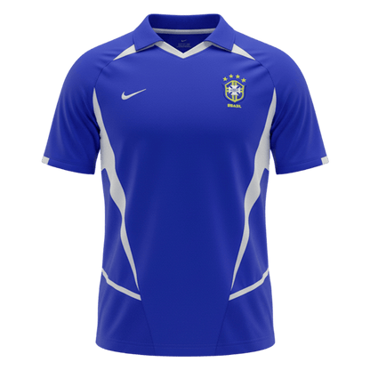 Retro Soccer Jersey Brazil Away 2002