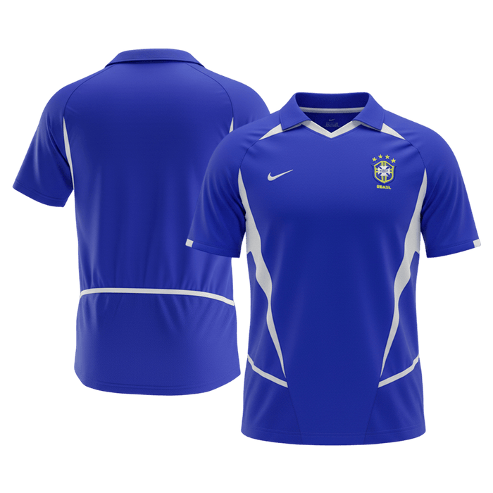 Retro Soccer Jersey Brazil Away 2002