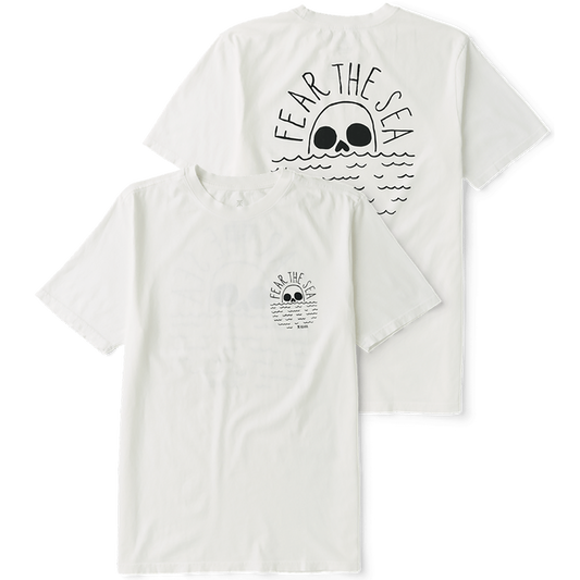 Roark Fear The Sea Premium T-Shirt White Pure Boardshop