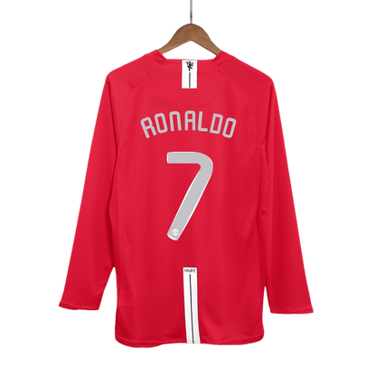 RONALDO #7 Manchester United Retro Jersey Home Soccer Shirt 2007/08 - UCL Final