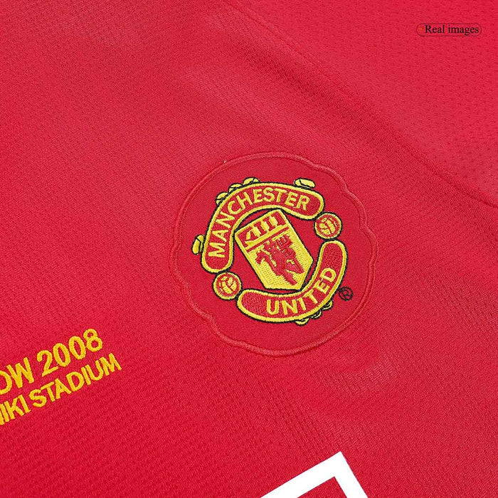 RONALDO #7 Manchester United Retro Jersey Home Soccer Shirt 2007/08 - UCL Final