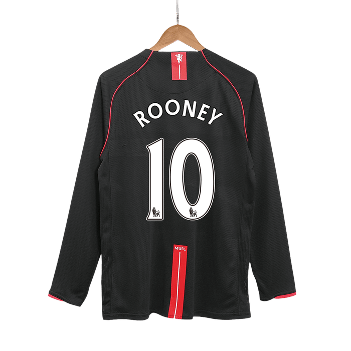 ROONEY #10 Manchester United Retro Jersey Away Soccer Shirt 2007/08
