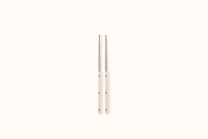 SABRE PARIS POLISHED STAINLESS STEEL IVORY  BISTROT CHOPSTICKS