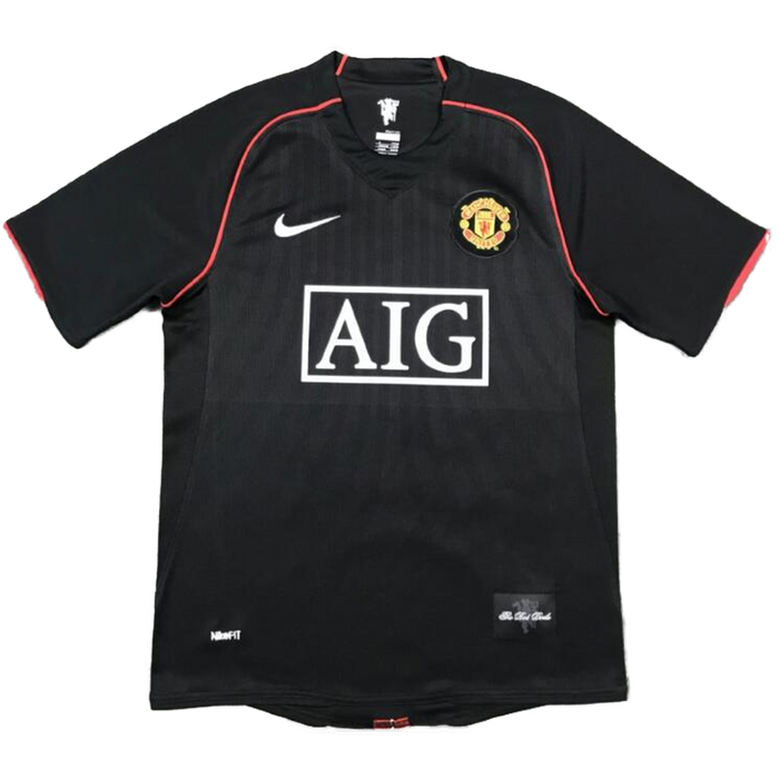 SCHOLES #18 Manchester United Retro Jersey Away Soccer Shirt 2007/08