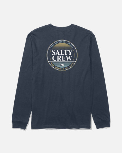 Simple Fade Ls Tee - Navy