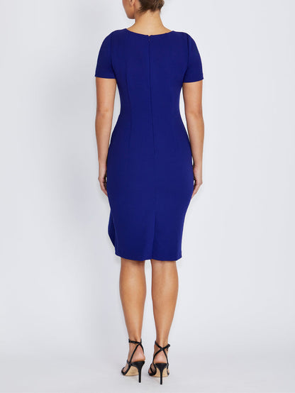 Solana Imperial Blue Stretch Crepe Dress