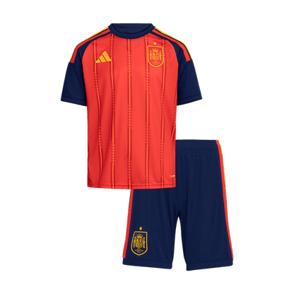 Spain Home World Cup Kids Soccer Jerseys Kit 2026