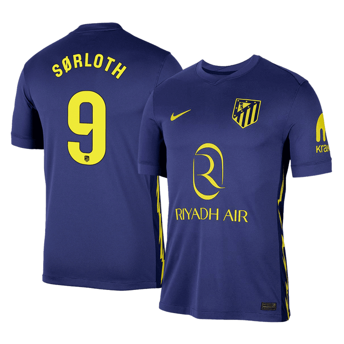 S?RLOTH #9 Atletico Madrid Away Soccer Jersey 2025/26
