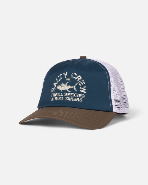 Stamped Trucker - Deep Ocean/Brown