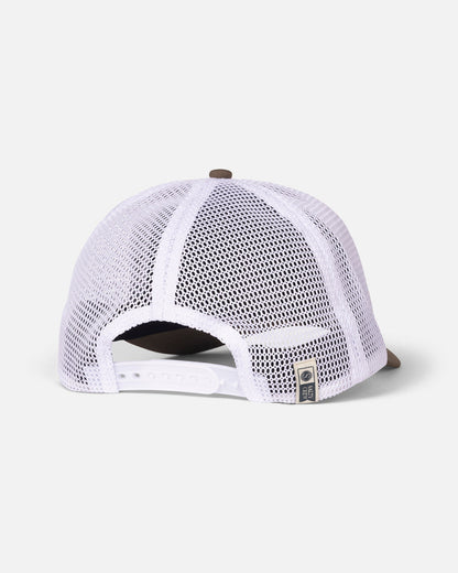 Stamped Trucker - Deep Ocean/Brown