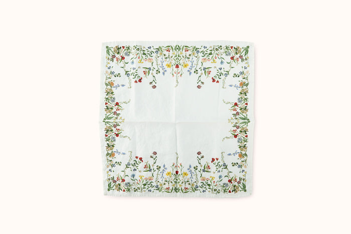 SUMMERILL & BISHOP + JOHN DERIAN BOTANICAL WILDFLOWER LINEN NAPKIN