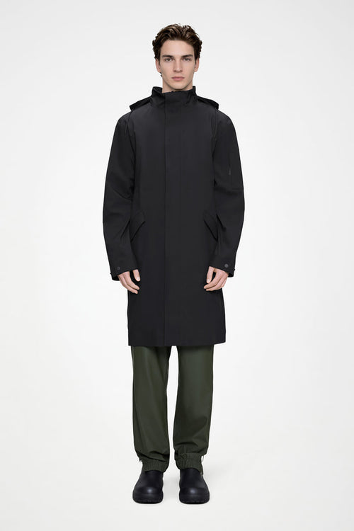 RAINS Suva Hardshell Coat Black Jacket