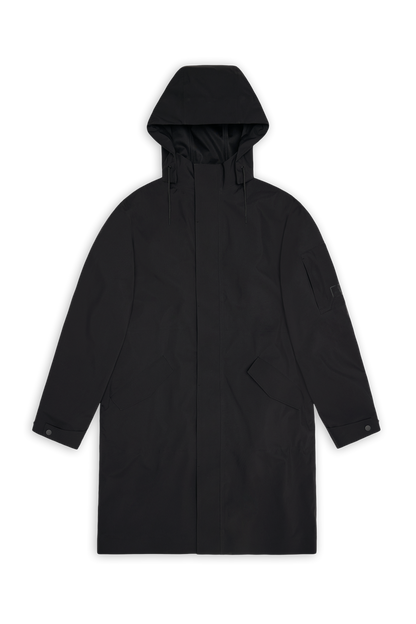 RAINS Suva Hardshell Coat Black Jacket