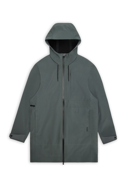 RAINS Suva Softshell Long Jacket Dark Grey Jacket