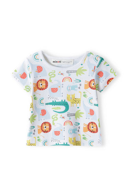 T-Shirts 2-Pack, Animal Print, White - 2