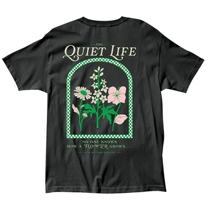 The Quiet Life Eliza Flowers T-Shirt Black Pure Boardshop