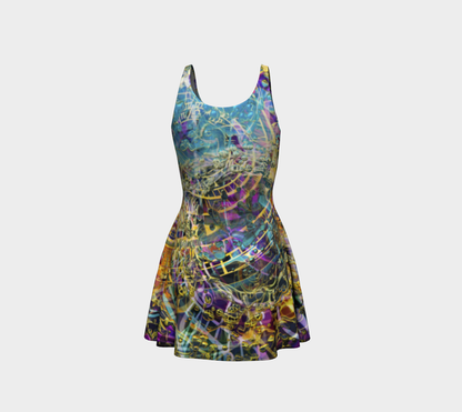 Time Melts Away Fitted Flare Dress