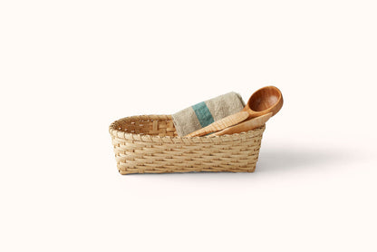 UNDERWATER WEAVING STUDIO HERRINGBONE BREAD BASKET
