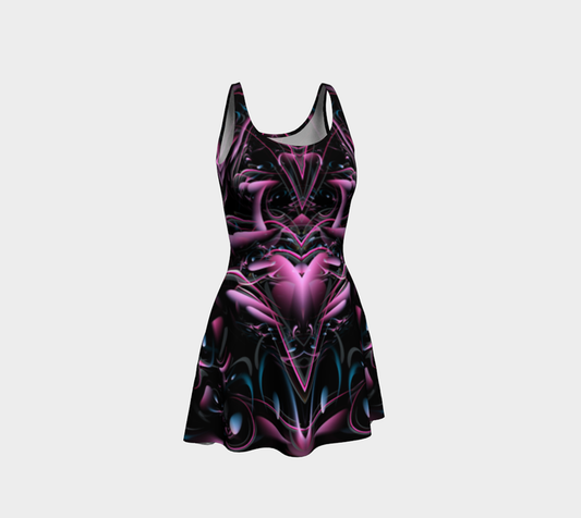 Universoul Love Fitted Flare Dress