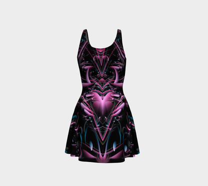 Universoul Love Fitted Flare Dress