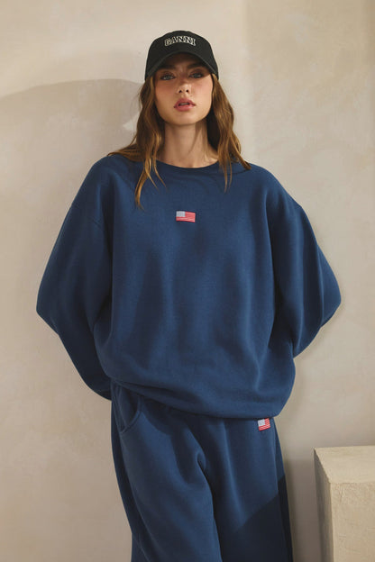 USA Flag Crewneck
