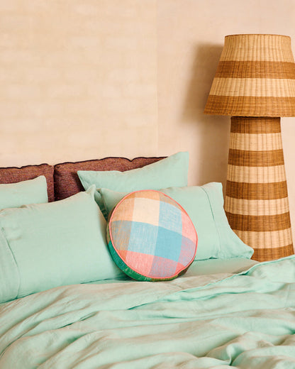Vista Jade Linen European Pillowcases