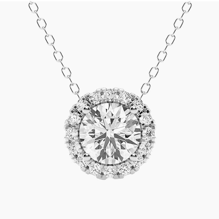 VossAgin Diamond Halo Pendant