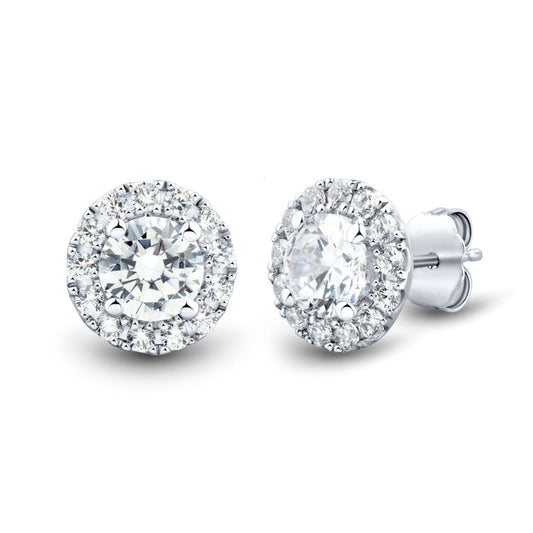 VossAgin Halo Stud Earrings