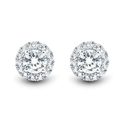 VossAgin Halo Stud Earrings