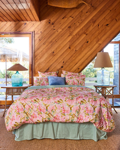 Warm Floral Breeze Organic Cotton European Pillowcases