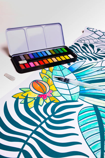 Watercolor paint set