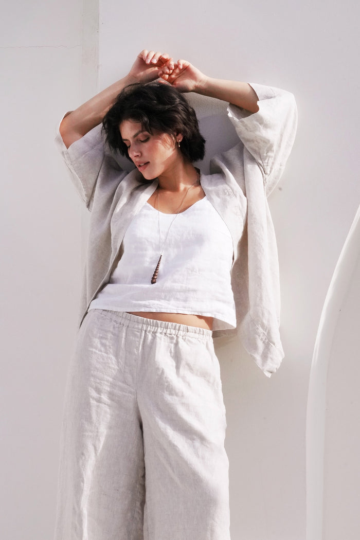 Women’s Linen Camisole Top CAMELLIA - IN STOCK