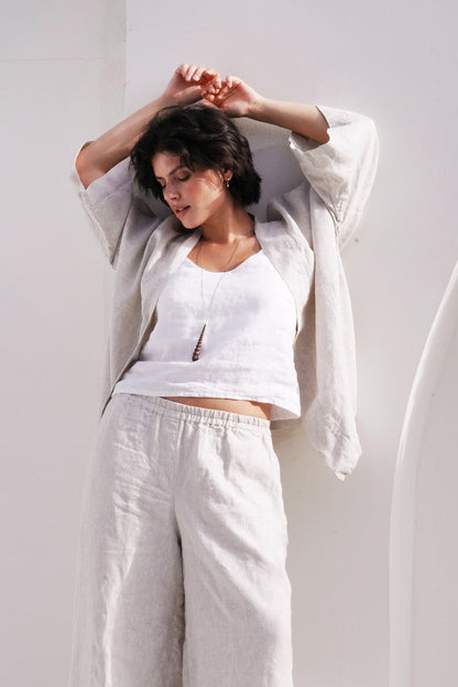 Women’s Linen Camisole Top CAMELLIA - IN STOCK
