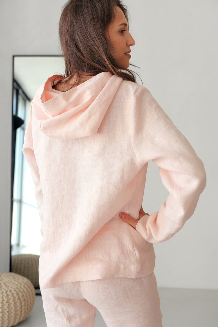 Women’s Linen Hoodie ALTHEA - IN STOCK
