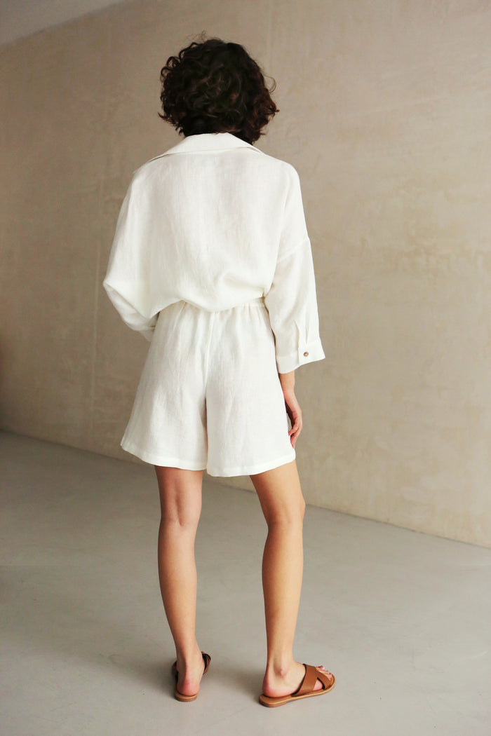 Women’s Linen Shirt FENNEL in Cream