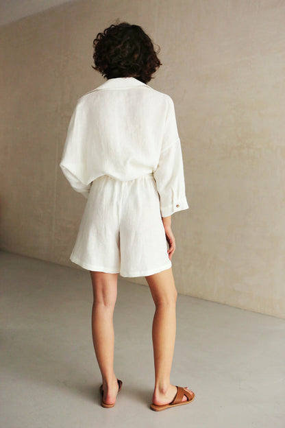 Women’s Linen Shirt FENNEL in Cream