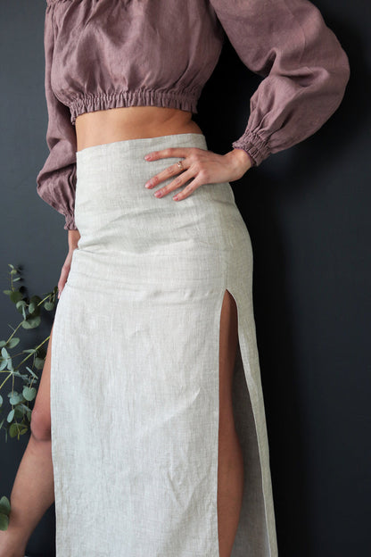 Women’s Linen Skirt SENNA - IN STOCK
