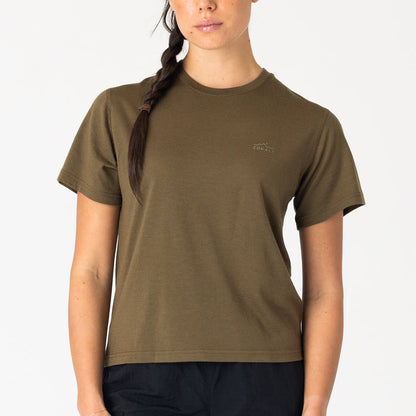 Womens Merino T-Shirt Olive
