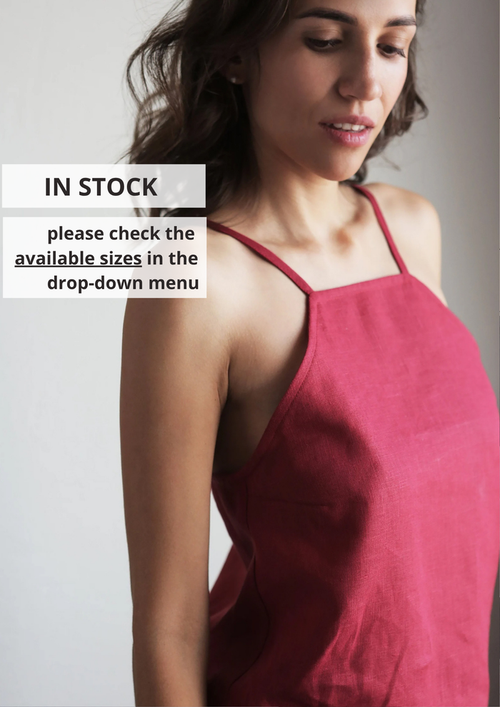 Women’s Strap Linen Top CLARY - IN STOCK