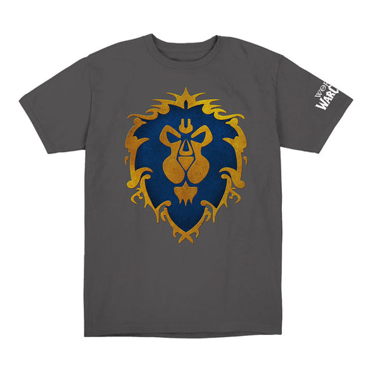 World of Warcraft Alliance Lion Grey T-Shirt - Front View