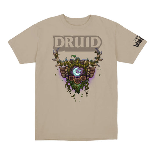 World of Warcraft Druid Crest Tan T-Shirt - Front View