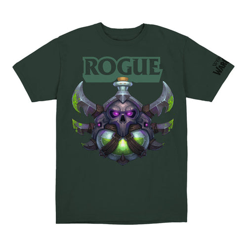 World of Warcraft Rogue Crest Green T-Shirt - Front View