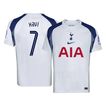XAVI #7 Tottenham Hotspur Home Soccer Jersey 2025/26 -UCL